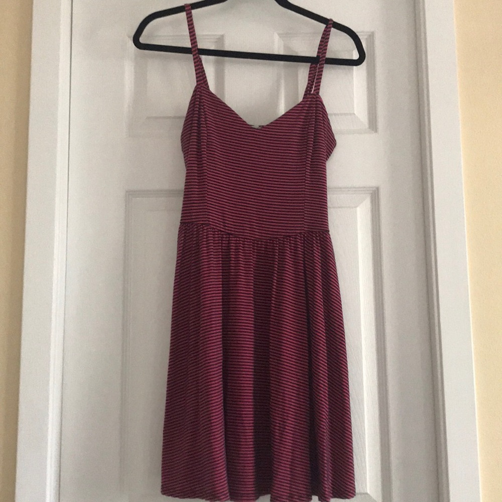 Lush cute spaghetti strap striped dress
